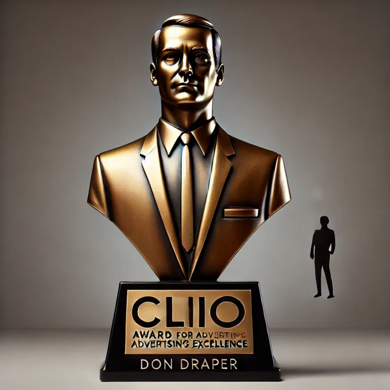 don draper bronze clio award for sale