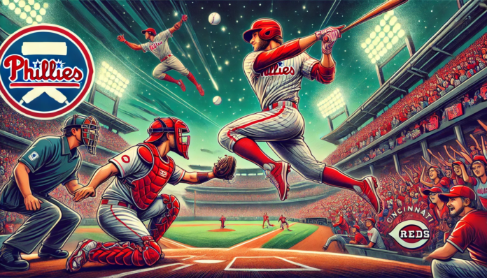 phillies vs cincinnati reds match player stats